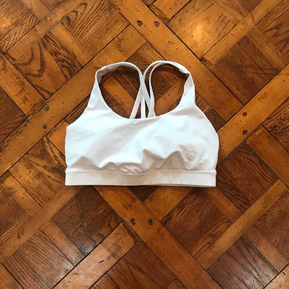 White Lulu Energy Bra